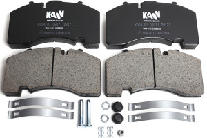 Колодки тормозные дисковые KANN BPW/ KNORR (р/к без пластин) WVA 29171